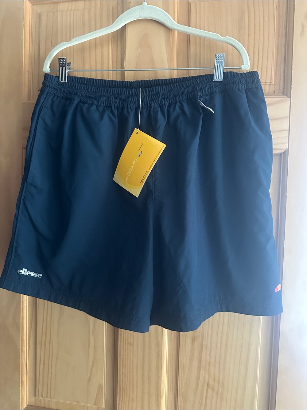 ellesse Navy Blue Athletic Swim Shorts with Logo
